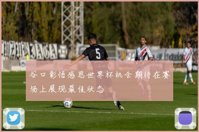 谷口彰悟感恩世界杯机会期待在赛场上展现最佳状态